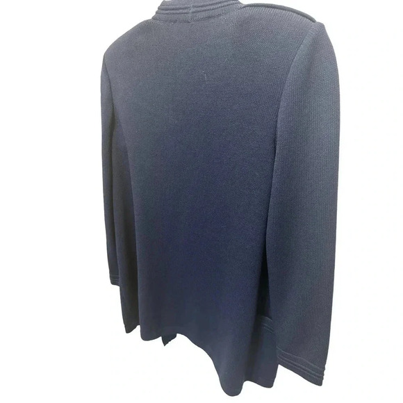 St. John‎ Basics Navy Blue Knit Two Piece Skirt Jacket Set Size P /4 - Picture 3 of 9